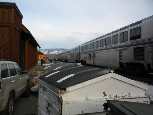 Amtrack Superliner in Truckee